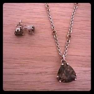 Retired Pandora necklace and matching earrings